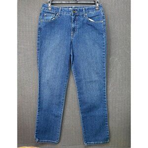 Bandolino Blu Mandie Womens Size 10 Blue Straight-Leg Medium Wash Denim Jeans